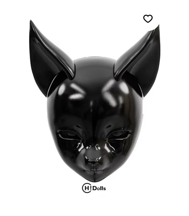 HD09B Black Kyuubi Animal Kigurumi Mask Special Make-up Series