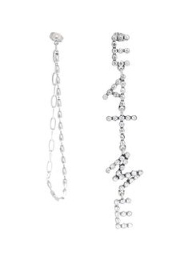 アシンメトリーストーンピアス