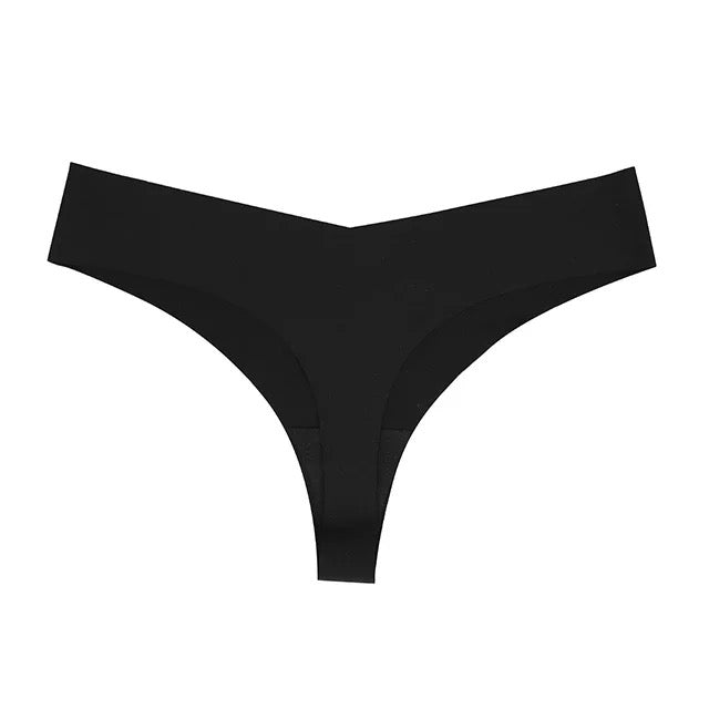 Perkies Seamless Panties: Thongs (mid-rise) - Midnight / Medium