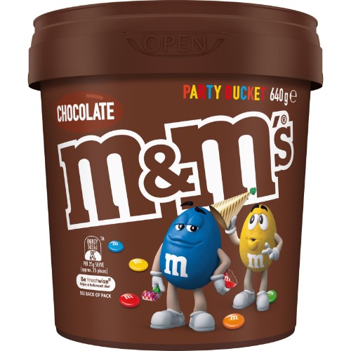 M&M's Milk Chocolate Snack and Share Party Bucket