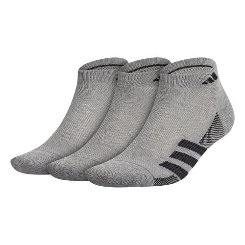 adidas Men's Superlite Stripe Ii Low Cut Sock (3-pack) Calcetines de corte bajo Hombre (Pack de 3) - L - Gris Jaspeado/Negro/Gris Noche
