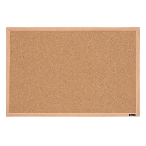 Quartet Cork Board Bulletin Board, 2' x 3' Framed Corkboard, Oak Frame, Decorative Hanging Pin Board, Perfect for Office & Home Decor, Home School Message Board or Vision Board (35-380352) - Oak Frame