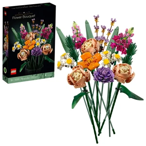 LEGO Flower Bouquet 10280 Building Kit; A Unique Flower Bouquet and Creative Project for Adults, New 2021 (756 Pieces)