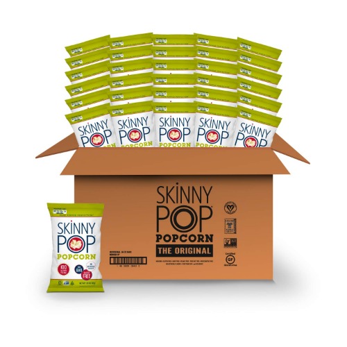 SkinnyPop Original Popcorn, Individual Snack Size Bags, Skinny Pop, Healthy Popcorn Snacks, Easter Snacks, Gluten Free, 0.65 Ounce (Pack of 30) - 0.65 Ounce (Pack of 30)