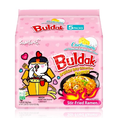 Buldak (Samyang) Ramen Noodles Hot Chicken Carbonara 650g 5PK | Default Title