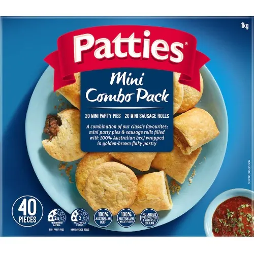 Patties Mini Combo Pack Savouries & Sausage Rolls Mini Combo Pack