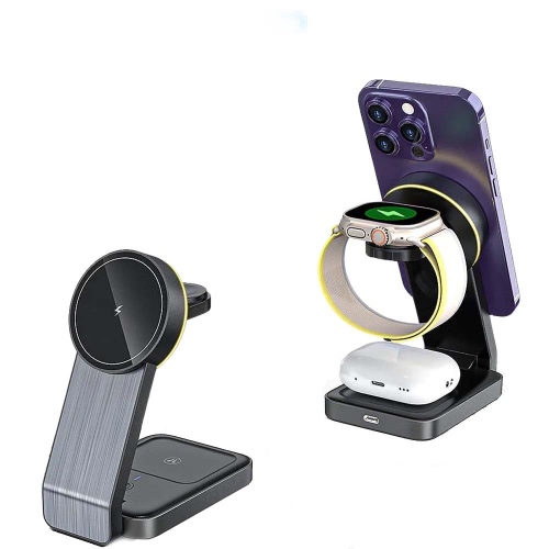 Premium 3 in 1 MagSafe Travel Charging Stand