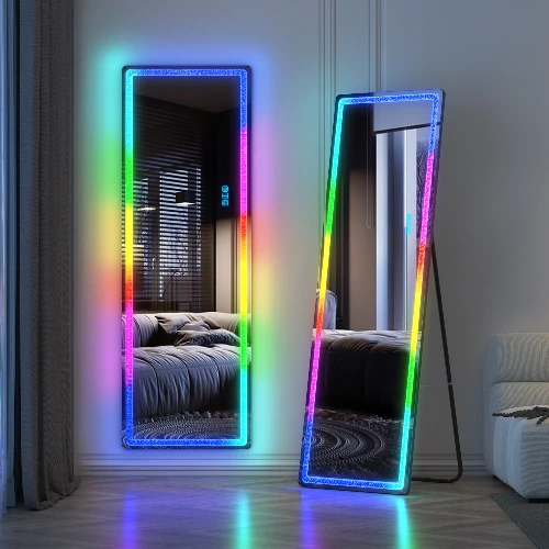 Brazoban Rectangle LED Metal Mirror