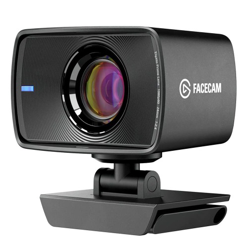 Elgato Facecam - 1080p60 äkta full-HD webbkamera för direktströmning, spel, videosamtal, Sony-sensor, avancerad ljuskorrigering, DSLR-liknande reglage, fungerar med OBS, Zoom, Teams med flera, PC/Mac