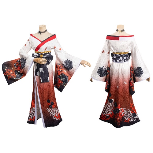 Hyakkiyakou‘s Shutendoji Makima Origunal Design Kimono Cosplay Costume Outfits Halloween Carnival Party Suit | Female / L