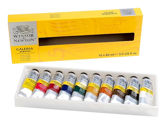Winsor & Newton, Galeria Acrylic, 10x60ml Tube Set - 10 X 60ML TUBE SET