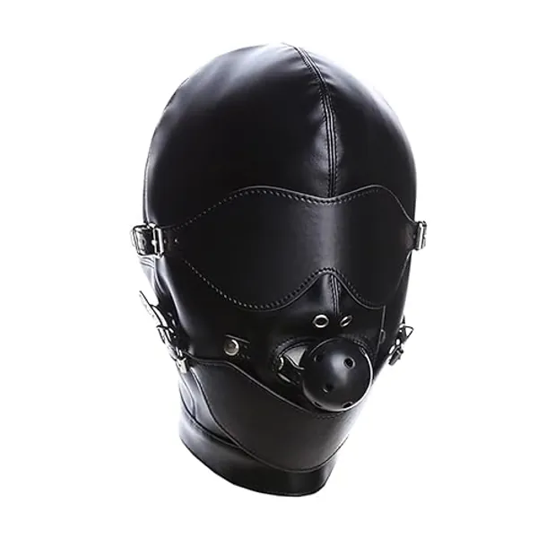 AROROMI BDSM Kopfmaske Maske Augenbinde Mit Mundknebel Kugelknebel Fetisch Bondage Maske Fetisch Augenmaske Fesseln SM Sex Spielzeug Maske für Paar
