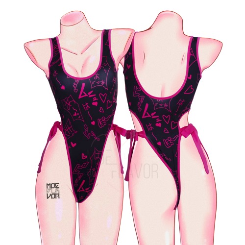 Manga Noises One Piece Swimsuit - Black / XS/S