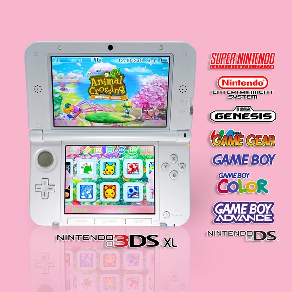 Pink Nintendo 3DS XL - Fully Loaded
