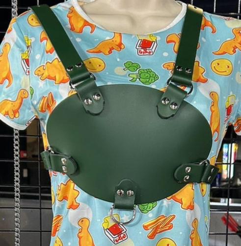 BigNBuffBespoke- Green Leather Harness & Reins Set