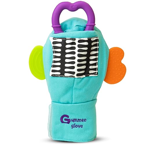 Gummee Mouthing Stimming Glove with Side Chews & Detachable Sensory Toy, Ideal for Special Needs Kids, Autism, Down Syndrome, Sensory SPD, ADHD, Palsy, Alzheimers, GDD, Dementia, Disability Aids Glove - Medium
