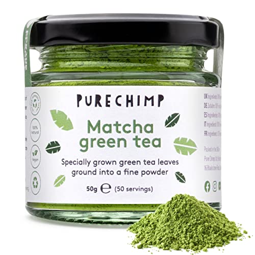 Matcha Green Tea Powder - 1.75 Ounces (50g) of Ceremonial Grade Japanese Matcha for Baking, Lattes and Smoothies - Regular - Green Tea Matcha - 1.76 Ounce (Pack of 1)