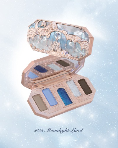 Moonlight Mermaid Five-Color Jewelry Eyeshadow Palette | 05 Moonlight Land