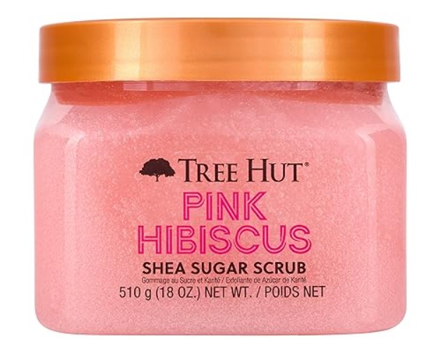Tree Hut Pink Hibiscus Shea Sugar Exfoliating & Hydrating Body Scrub, 18 oz - Pink Hisbiscus - 1.13 Pound (Pack of 1)