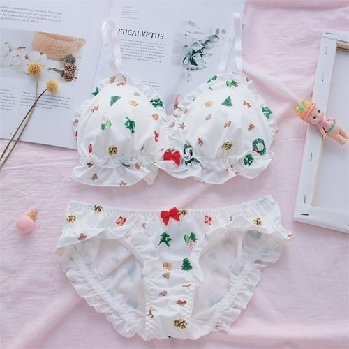 Christmas Lingerie Set - L (B-C Cup)