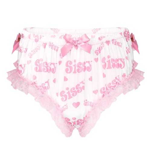 Satin Sissy Panties - Pink Sissy / M