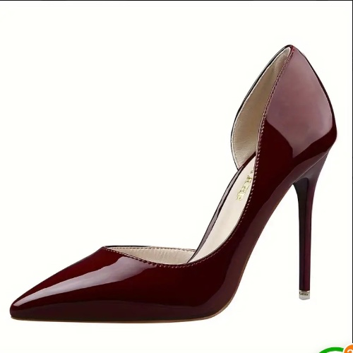 women's elegant pointed toe high heels fashion pu leather - Temu Montenegro