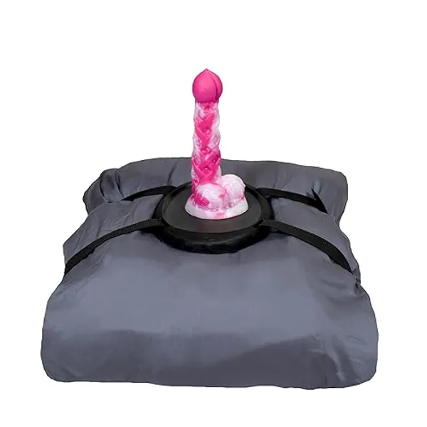Twisted Fantasies Solo Saddle - Suction Cup Dildo Mount – Strap on a Pillow or Towel, Sex Chair Swing, Dildo Holder, Platform Base for Adult Sex Toys - Black - Black