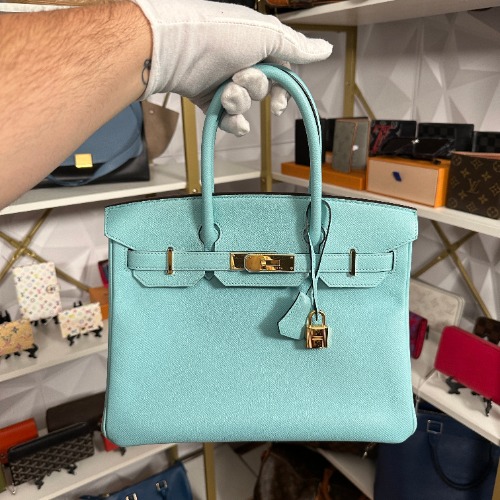 Hermes Birkin 30 Epsom Bleu Atoll (Preloved)