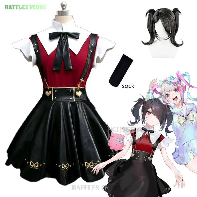 Game NEEDY GIRL OVERDOSE KAngel Ame-Chan Cosplay Costume Needy Streamer Girls Gothic Lolita Black Dress Halloween Fancy Cosplay - AliExpress 