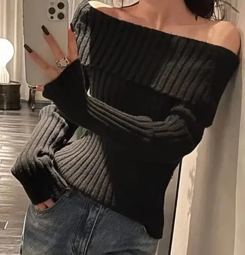 Off Shoulder Top Black