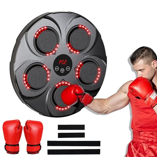Music Boxing Machine, 2024 Upgrade Boxing Machine with 9 Modes, Boxing Machine Wall Mounted Music for Training Indoor Home, Versatile and Interactive Boxing Machine for Unisex