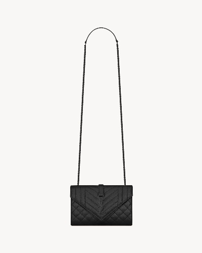 ENVELOPE SMALL IN QUILTED GRAIN DE POUDRE EMBOSSED LEATHER | Saint Laurent | YSL.com