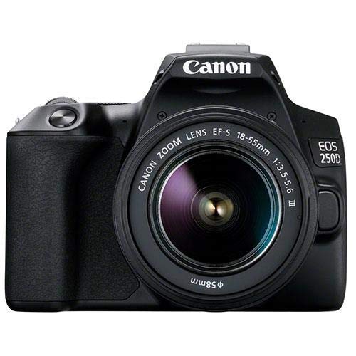 Canon EOS Rebel SL3 Digital SLR Camera with EF-S 18-55mm Lens kit, Built-in Wi-Fi, Dual Pixel CMOS AF and 3.0 Inch Vari-Angle Touch Screen, Black - Black - 18-55mm STM Kit - Base