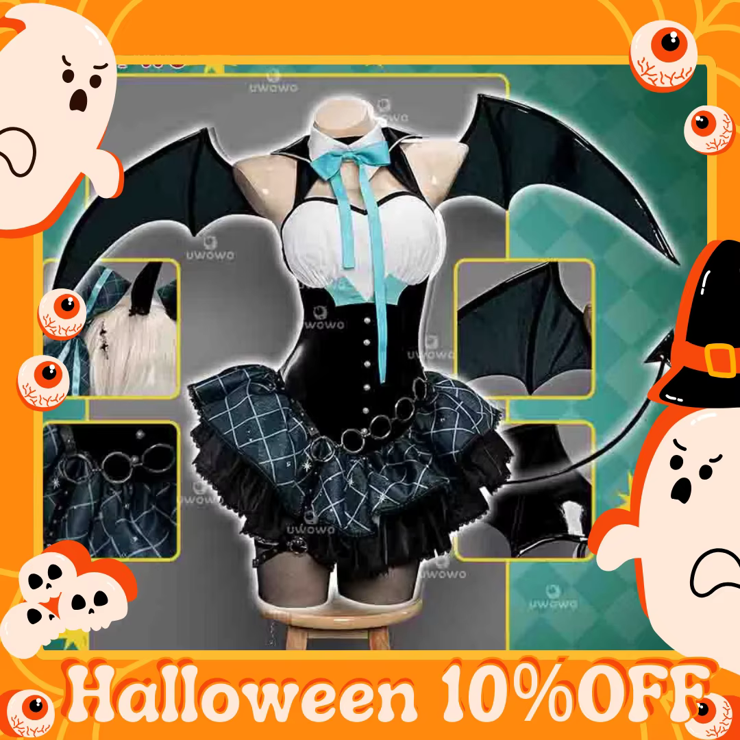 EN STOCK UWOWO Mikku Cosplay alas del diablo vestido gótico disfraz de Halloween Cosplay lindo traje de juego de rol - AliExpress 200000532