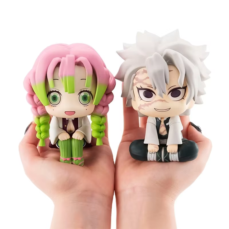Figura de Demon Slayer Kanroji Mitsuri Bonus, figura Linda sentada, Shinazugawa, Sanemi, muñeco de juguete, colección de regalo de PVC de 10,5 CM - AliExpress 26