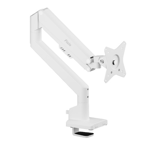 PS1S Wave Premium Single Monitor Stand | White