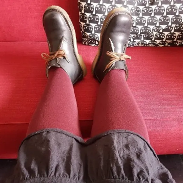 Merino Wool Tights - Red Velvet Cake