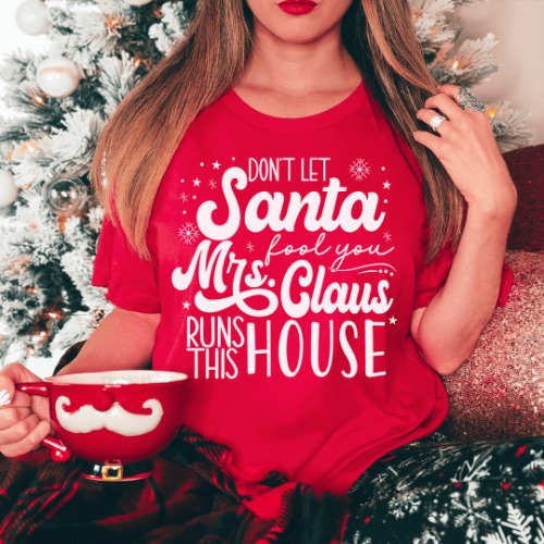 Don't Let Santa Fool You Tee - Red / 3XL