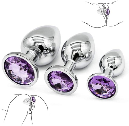 3-Piece Suit Stainless Steel Diamond Jewelry Beads Rhinestone Crystal Round Gem Material Play Item for Beginner