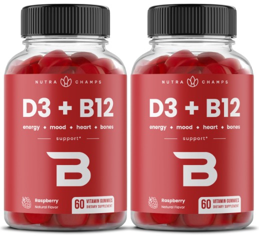 Vitamin D3 & B12 Gummies - 2 Pack
