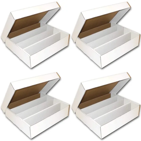 Monster Storage Box for Trading and Gaming Cards, 3,200 card holder By Boca Tica (4 Pack)