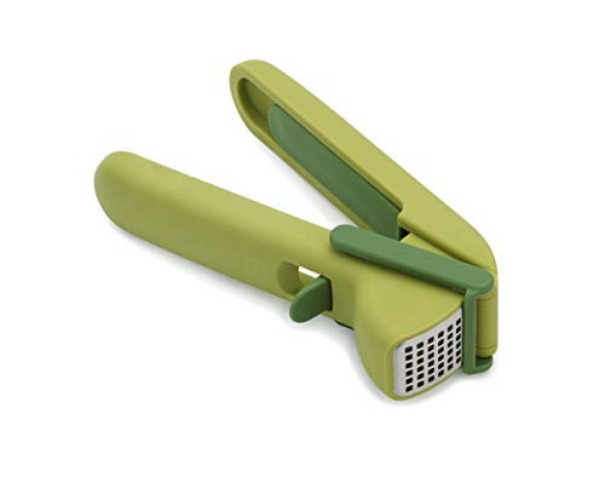 Joseph Joseph CleanForce Garlic Press Ginger Crusher Mincer with powerful, Easy Squeeze and Clean - Single