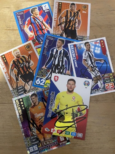 Match Attack Cards 7 X Signed JOB LOT 1