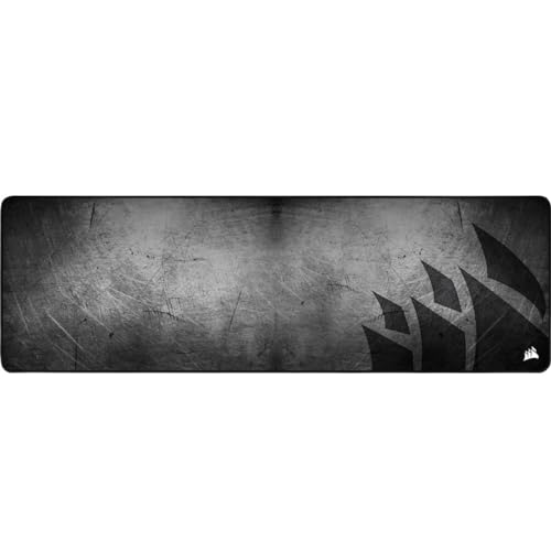 Corsair MM300 PRO Premium Spill-Proof, Stain-Resistant Cloth Gaming Mouse Pad (93 x 30 cm Surface, Micro-Weave Fabric, 3 mm Thick Plush Rubber, Durable Anti-Fray Edges) Extended, Black/Grey - Extended