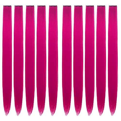 Hair Extension Clips 10pcs in Fuchsia 