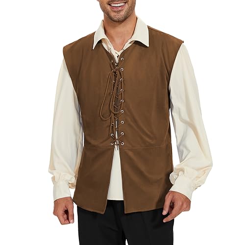 Century Star Renaissance Costume Mens Pirate Vest 