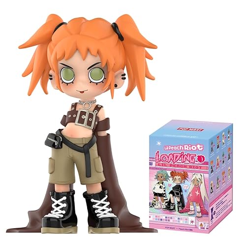 POP MART Lil Peach Riot loading Series Figures Pop Personaggio Casuale Personaggio d'Azione Figura Giocattolo da Collezione Figura da Collezione Regalo di Festa 1PC - Lil Peach Riot Loading - 1PC