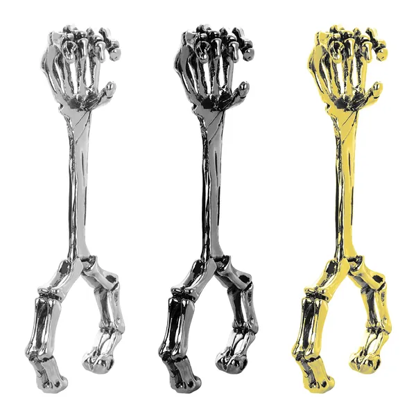 ASTER Cigarette Holder Ring Finger Holder Skeleton Smoker Holder Ring Smoking Clips Joint Smoke Holder 3 Pieces