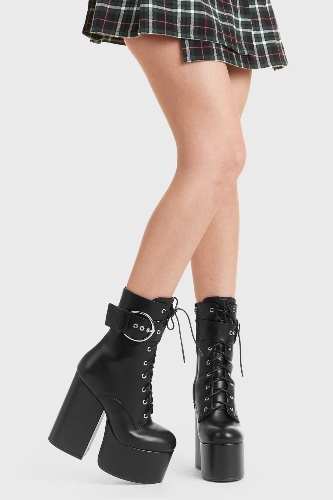 One Shot Platform Ankle Boots | UK 4