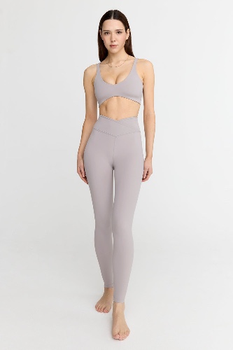 DAYFLEX WRAP HIGH WAISTED LEGGING - TAUPE | SMALL / FULL